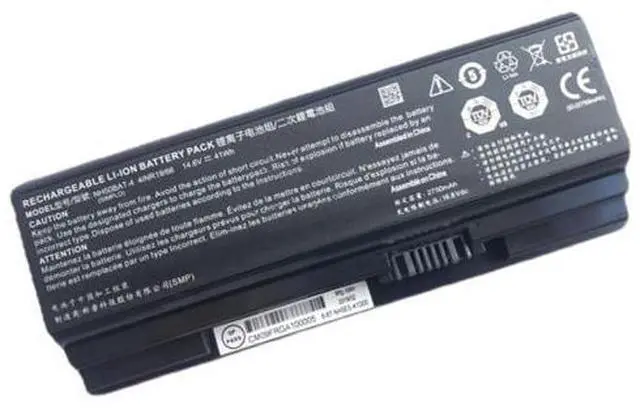 Main image of NH50BAT-4 14.6V 41Wh (2750mAh) Li-ion Laptop Battery for Clevo NH50/NH55/NH58/NH70 Series & HASEE/Thunderobot Gaming Laptops Compatible with Part # 6-87-NH50S-41C00
