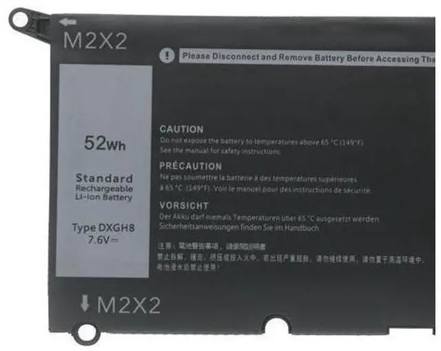 Main image of 52Wh DXGH8 for dell XPS 13 9370 9380 Latitude 3301 E3301