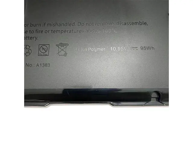 Alt view image 3 of 3 - A1383 95Wh Battery for MacBook Pro 17" A1297 (2011 Only) - Replacement for 020-7149-A, 661-5037 - Fits Early/Late 2011 i7 Models (MC725*/A, MD311*/A