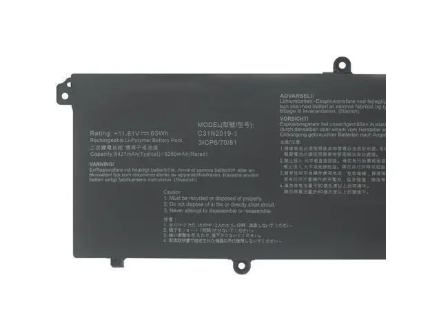 Alt view image 5 of 6 - C31N2019-1 Replacement Battery for ASUS VivoBook Pro 15 OLED K3500 M3500 S3500 Series | 11.61V 63Wh Li-Polymer | 3ICP6/70/81 Compatible