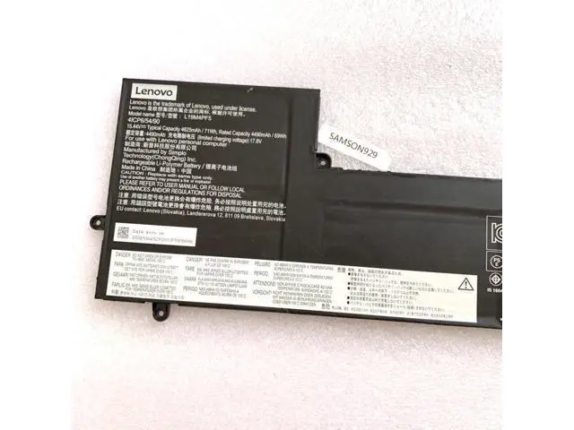 Alt view image 3 of 4 - 71WH L19M4PF5 battery for Lenovo YOGA SLIM 7-15ITL05 SB10W65293