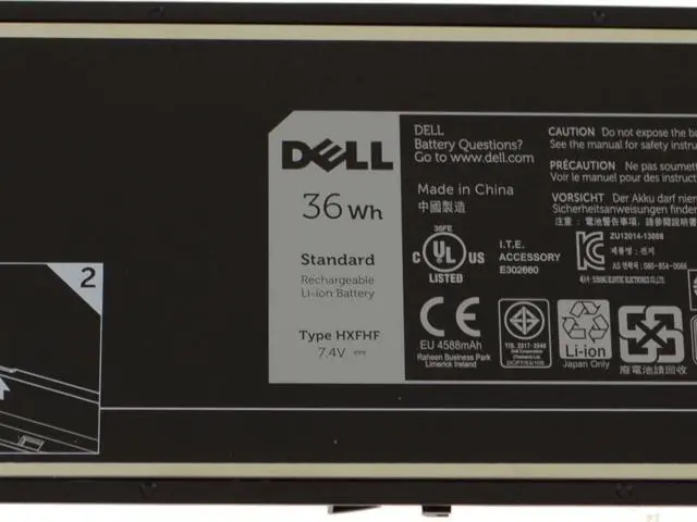 Alt view image 2 of 3 - 38WH HXFHF battery for DELL OEM Original Venue 11 Pro (7130 / 7139) Tablet