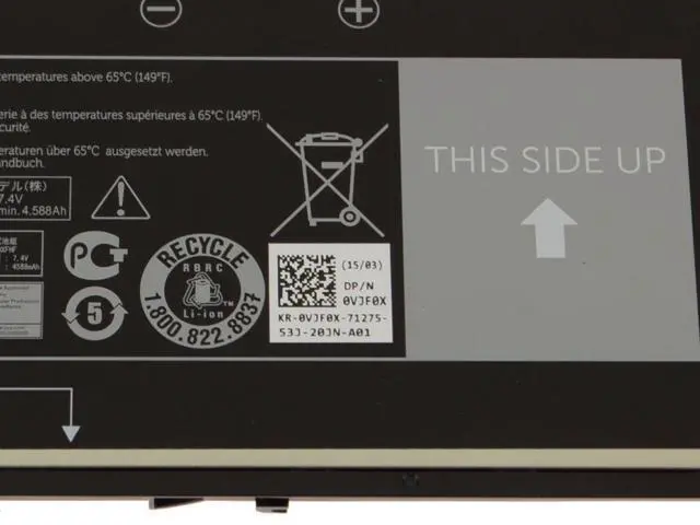 Alt view image 3 of 3 - 38WH HXFHF battery for DELL OEM Original Venue 11 Pro (7130 / 7139) Tablet