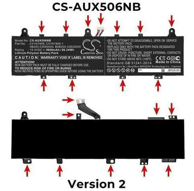 Main image of New 15.4V 90Wh C41N1906 C41N1906-1 Battery for Asus TUF Gaming A15 FA506IV FA706IU F15 FX506