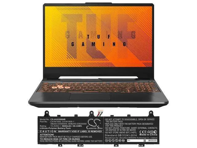 Alt view image 3 of 3 - New 15.4V 90Wh C41N1906 C41N1906-1 Battery for Asus TUF Gaming A15 FA506IV FA706IU F15 FX506