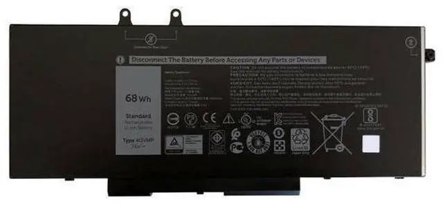 Main image of REPLACEMENT 4GVMP BATTERY FOR DELL LATITUDE 5400 5500 68WHR WJDPW RF7WM C5GV2