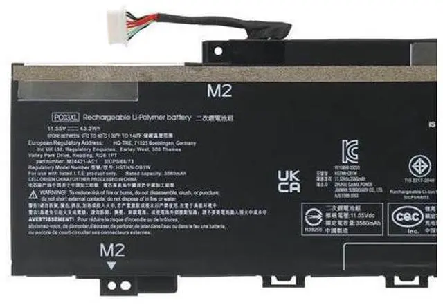 Main image of 43.3Wh PC03XL battery for HP Pavilion x360 14 15 TPN-DB0E M24421-271