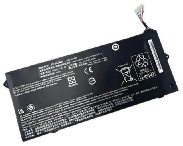Main image of Premium AP13J4K Replacement Battery for Acer Chromebook 11.6" C720 C720P C740 Series - 45Wh High Performance (11.4V Li-ion) - 4cm Long Cable Version - Compatible with AP13J3K KT.00304.001 Models