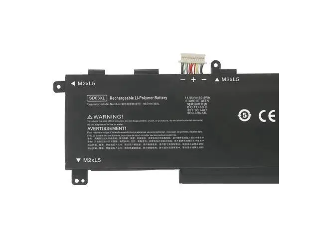 Alt view image 2 of 4 - L84394-005 SD03XL Battery for HP Omen 15 2020 15-EK0000 / 15-EN0000 Series |3-Cell | Replaces HSTNN-089U, HSTNN-DB9U, L84392-005 | HP Chromebook 13 G1
