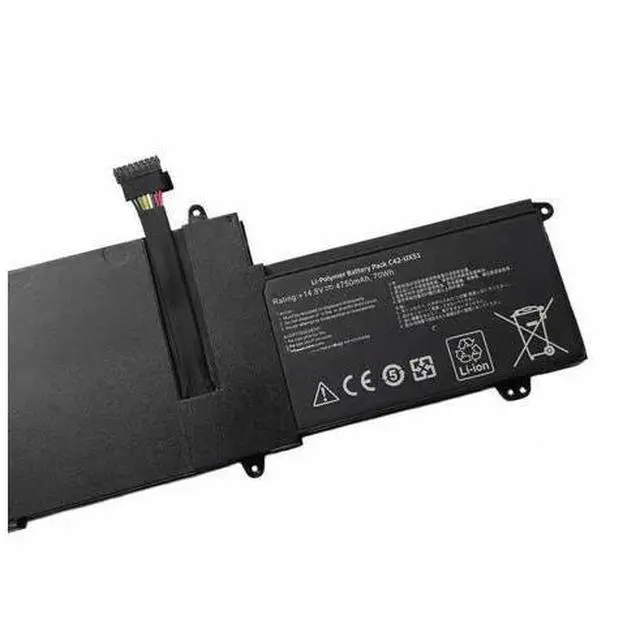 Main image of C42-UX51 70Wh Battery for ASUS ZenBook UX51 UX51V UX51VZ U500VZ Series | 14.8V Li-ion Replacement | Compatible with UX51VZ-CN035H, U500VZ-CN032H, UX51VZA & More | Long-Lasting Power