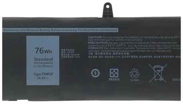 Main image of 76Wh TDW5P battery for dell Alienware 13 R3 ALW13C-D2508 ALW13CR2718