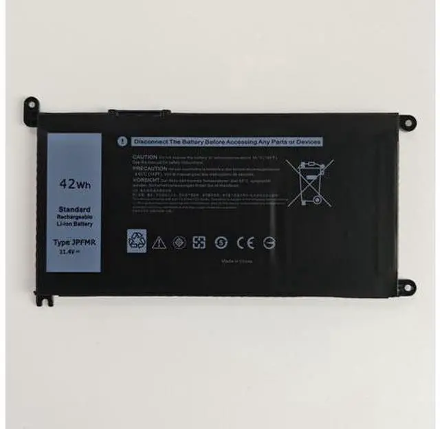 Main image of New JPFMR 11.4V 42Wh Li-ion Battery for Dell Chromebook 3400 5488 5493 5593 3100 2-in-1 Replaces 16DPH 65N6H 7T0D3 Grade A Cells