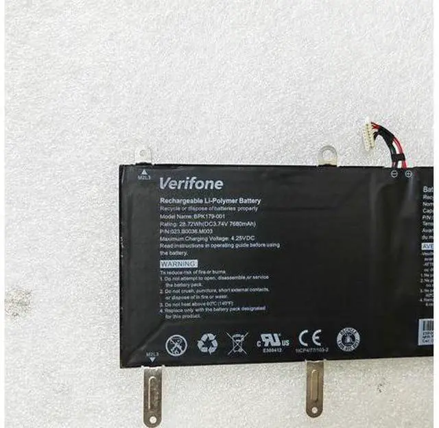 Main image of 28.72WH BPK179-001 battery for Verifone Msi 023-B0035-0001, BPK179-001