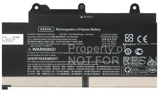 Main image of 38Wh EO04XL battery for HP EliteBook Folio G1 P4P84PT
