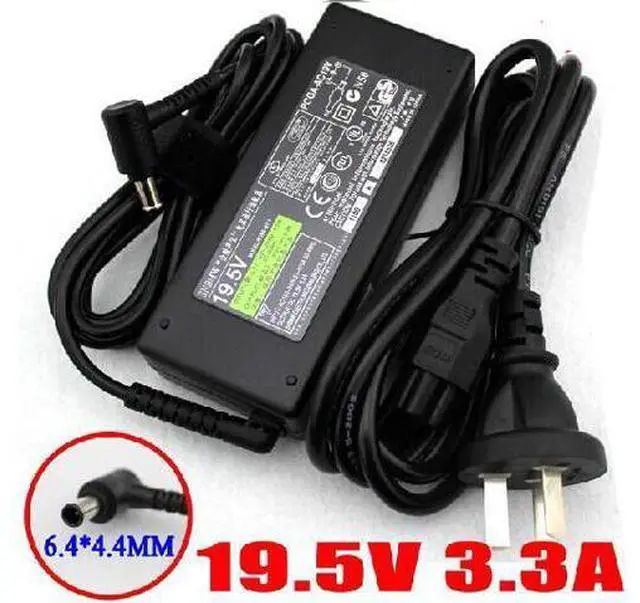 Main image of Laptop Charger AC Adapter Power Supply 65w for Sony 19.5V 3.3A VGP-AC19V43