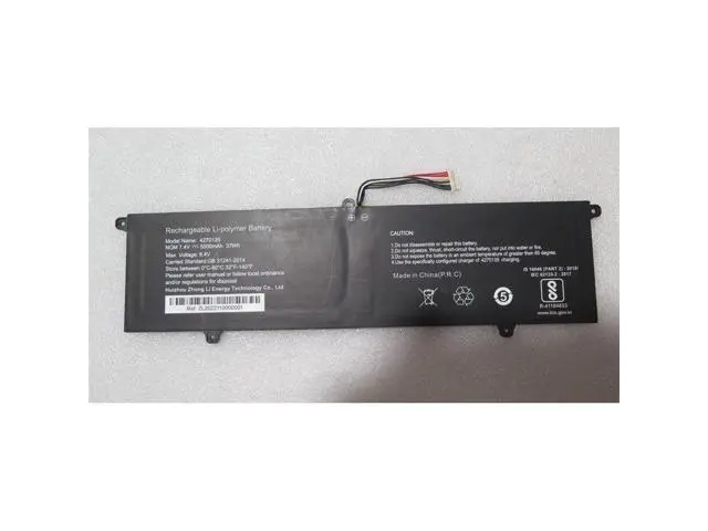 Alt view image 3 of 3 - New 4270135 5000mAh 7.4V Li-Polymer Battery for Haier S15-S U1500H U1510S Fusion5 LAPBOOK S15 N2 Replaces ZL-4270135-2S Grade A Cells