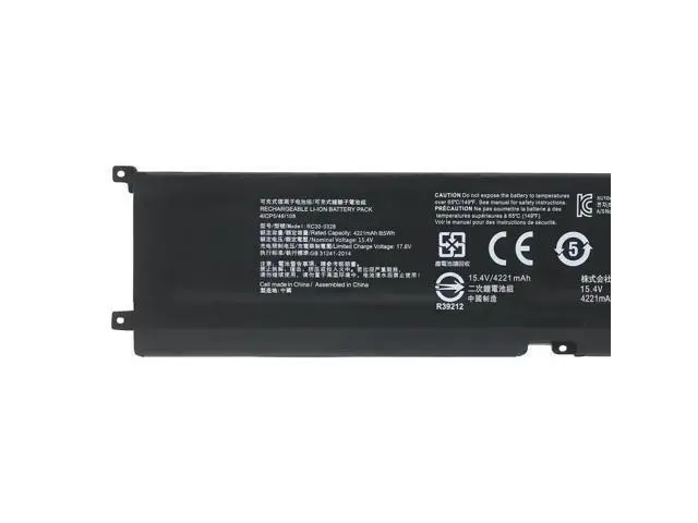 Alt view image 2 of 3 - New RC30-0328 15.4V 65Wh 4221mAh 4-Cell Li-ion Battery for Razer Blade 15 Base 2020 2021 RZ09-0328 RZ09-0369 Replaces RC30-0270 Grade A Cells