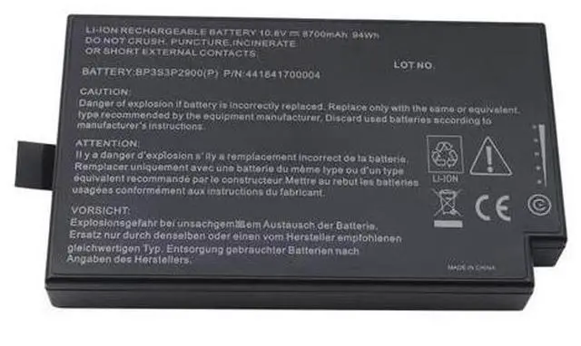 Main image of New BP3S3P2900 88Wh 10.8V 8100mAh 9-Cell Li-ion Battery for Getac B300 B300X Replaces BP3S3P2900P 441814400099 Grade A Cells 12 Month Warranty