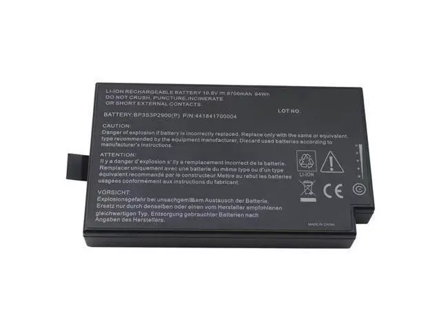 Alt view image 2 of 3 - New BP3S3P2900 88Wh 10.8V 8100mAh 9-Cell Li-ion Battery for Getac B300 B300X Replaces BP3S3P2900P 441814400099 Grade A Cells 12 Month Warranty