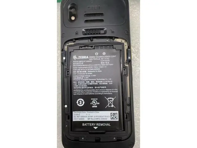 Alt view image 3 of 3 - New BT-000454 5150mAh 3.87V Li-ion Battery for Zebra TC15 TN28 U30 Replaces BTRY-TN2X-1XMA1-01 Grade A Cells 12-Month Warranty