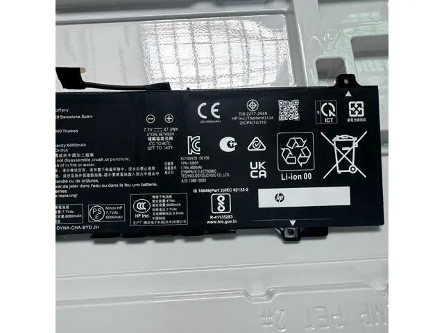 Alt view image 2 of 3 - M25914-005 N85243-001 GG02XL Battery for Chromebook Enterprise x360 11 G4 EE - 6000mAh 7.7V Li-Polymer, Replaces HSTNN-OB1X, TPN-DB0F, M25863-2D1
