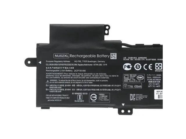 Alt view image 2 of 4 - 35Wh NU02XL battery for HP TPN-W117