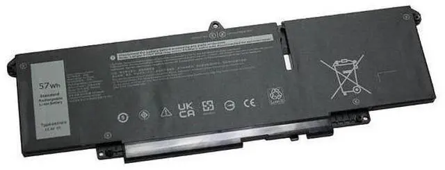 Main image of 66DWX Laptop Battery for Dell Latitude 7340 7440 7640 7350 7450 7650 | 57Wh 4-Cell | Replaces 86D0Y, 0HYH8, WW8N8, P126F, P175G