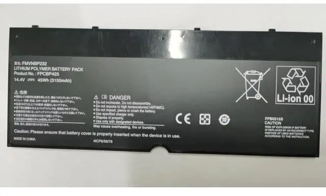 Main image of New 45Wh FMVNBP232 FPCBP425 Battery for Fujitsu LifeBook T904 T935 T936 U745