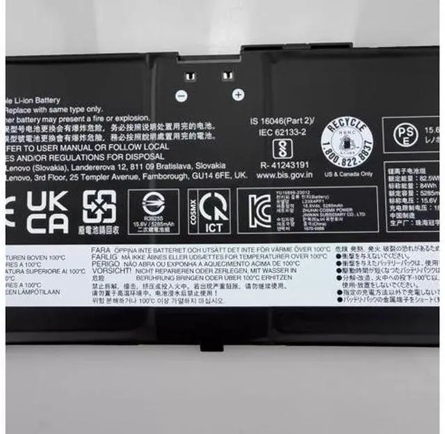 Alt view image 2 of 3 - L23D4PF1 L23M4PF1 15.6V 84Wh 5835mAh Li-ion Battery for Lenovo IdeaPad Pro 5 Series (14IMH9, 14AHP9, 16IMH9, 16AHP9) & Yoga Pro 7/9 Series Compatible with L23B4PF1 L23X4PF1 L23N4PF1