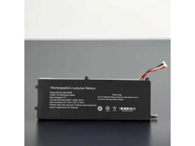 Alt view image 3 of 3 - 556575P-3S 7.6V 38Wh (5000mAh) Li-ion Laptop Battery for Cooyes P30 & Taipower F15 Pro - Compatible with Part Numbers 5583240P, U527278PV-3S