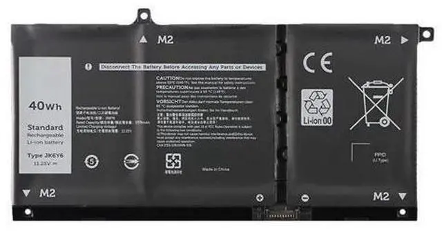 Main image of New K6Y6 11.25V 40Wh Li-ion Battery for Dell Inspiron 5300 5301 5401 Latitude 3410 3510 Vostro 5300 5402 Replaces JK6Y6 H5CKD 7T8CD 1 Year Warranty