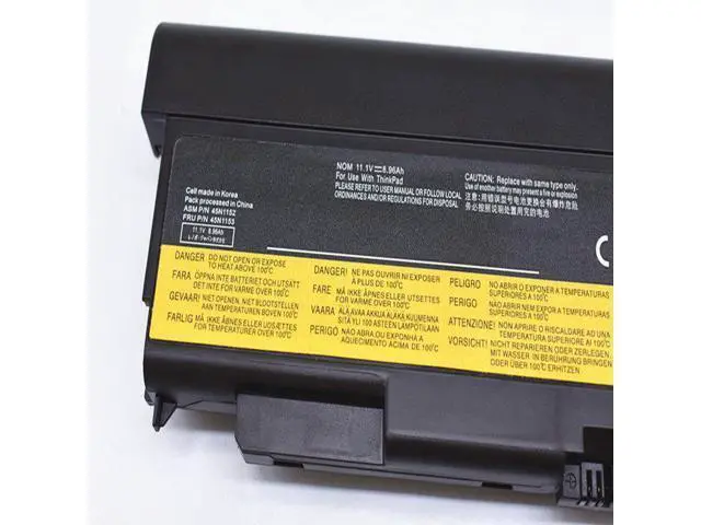 Alt view image 2 of 3 - New 100Wh 11.1V 9-Cell Li-ion Battery for Lenovo ThinkPad T440P T540P W540 L440 Replaces 45N1153 45N1161 57++ Grade A Cells