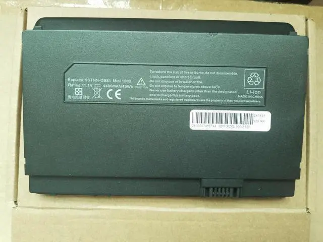 Main image of New 11.1V 4400mAh Li-ion Battery for HP Mini 1000 1100 1010NR 1050LA Replaces HSTNN-OB80 504610-001 493529-371 Grade A Cells 12 Month Warranty