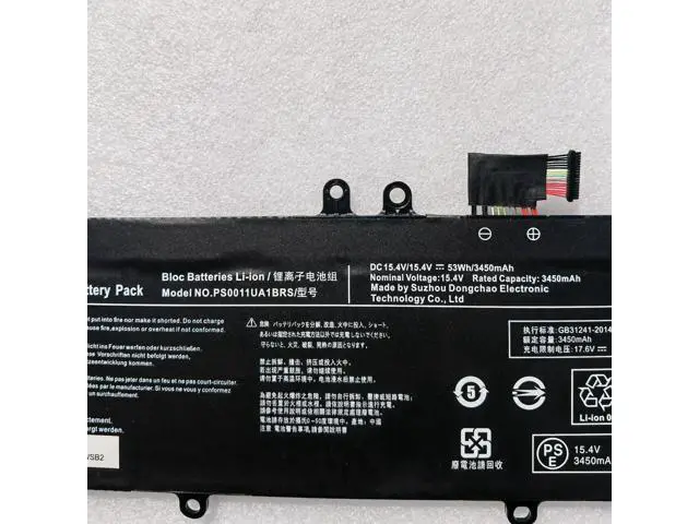 Alt view image 3 of 3 - PS0011UA1BRS Battery for Dynabook Portege X30L-J / Toshiba X30W-J 15.4V 53Wh 3450mAh Li-ion Laptop Battery Compatible with Models: PCR12U, PCR10A, PCR10L, PCR10T