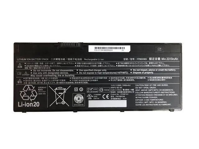 Alt view image 4 of 6 - FPCBP531 FPCBP531AP FMVNBP247 14.4V 3310mAh Li-ion Battery for Fujitsu LifeBook T937 T938 T939 Series Compatible with CP721834-01 CP734928-01