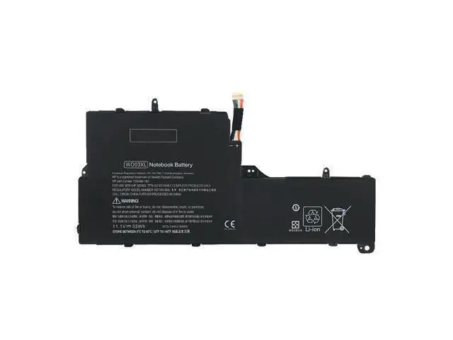 Alt view image 3 of 3 - WO03XL HSTNN-IB5I Replacement Battery for HP Split 13-M 13T-M000 X2 | 11.1V 33Wh Li-ion | Compatible with 725496-1B1, 725606-001, TPN-Q133 | Pavilion 13-P100