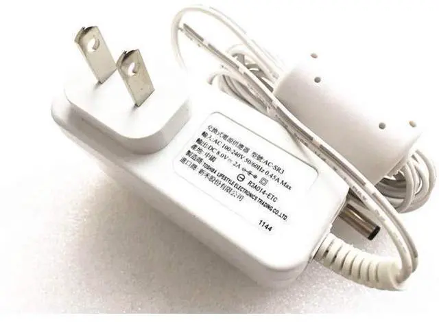 Main image of AC Adapter for Toshiba 8V 2A 5.5mm 2.1mm AC-SR3 White ACSR3 AC_SR3