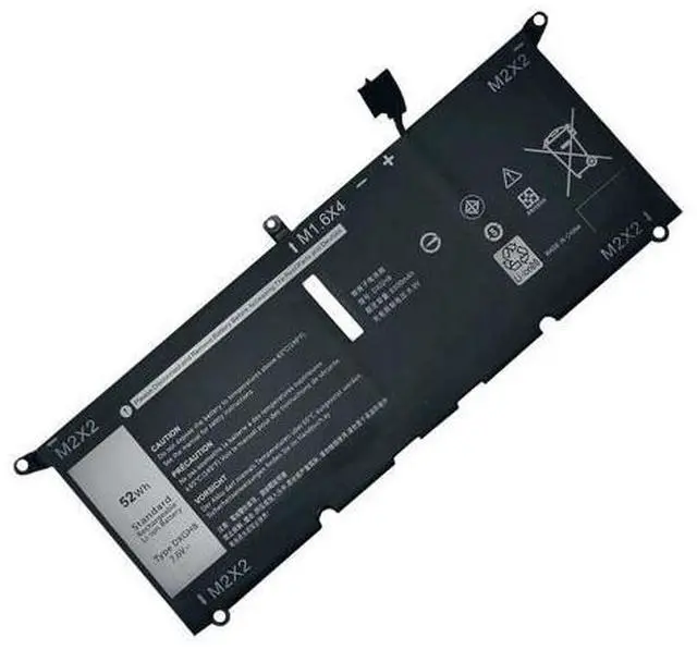 Main image of DXGH8 52Wh 7.6V Battery for Dell XPS 13 9370 9380 7390 Inspiron 5390 5391 7490 Latitude 3301 Vostro 5390 Series 4-Cell Li-ion Replaces 0H754V P82G001 HK6N5