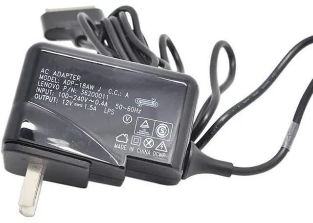 Main image of AC Adapter for Lenovo 18W 12V Power Charger Tablet K1 S1 78Y7310 78Y7365 ADP-18AW D 36200007 78Y7365 57Y6649 78Y7366 78Y7367 78Y7369 78Y7370 13042DU 78Y7366