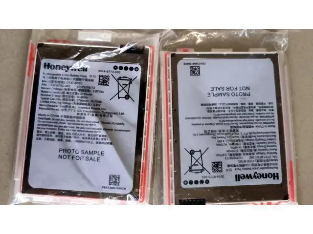 Alt view image 2 of 3 - CT37-BTSC-001 CT37-BTSC-002 Battery for Honeywell CT37 Handheld Computer - 3700mAh 3.87V Li-Ion White or black randomly