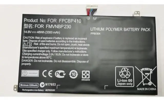 Main image of New 48Wh FPCBP410 FMVNBP230 Battery for Fujitsu Lifebook U554 UH554 U574 UH574