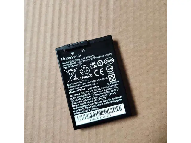 Alt view image 3 of 3 - BAT-EDA50K Battery 3.8V 4000mAh 15.2Wh Li-Ion for Honeywell ScanPal EDA50K EDA51K Scanner