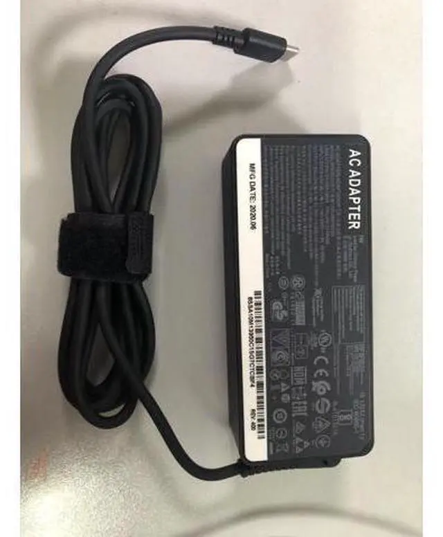 Main image of ADLX65YDC3AFor Lenovo T480S T480 T470 T460 Lenovo chrombook 100e 300e Lenovo Yoga 720 900 730 c740 Lenovo ideapad 330 320 Flex 5 Laptop AC ADAPTER