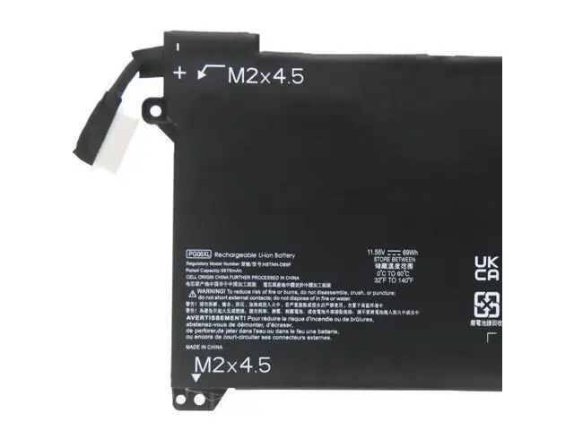 Alt view image 2 of 4 - 69Wh PG06 battery for HP Omen 15-dh0000na