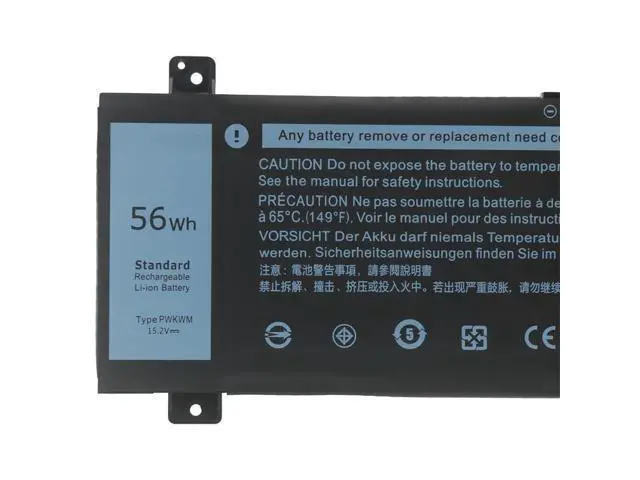Alt view image 2 of 4 - 56Wh PWKWM battery for dell Inspiron 14-7466 14-7467 14-7000 series