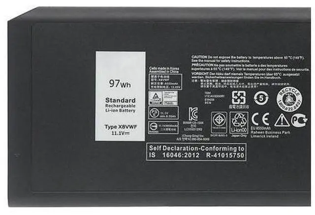 Main image of 97Wh X8VWF battery for dell Latitude E5404 E7404