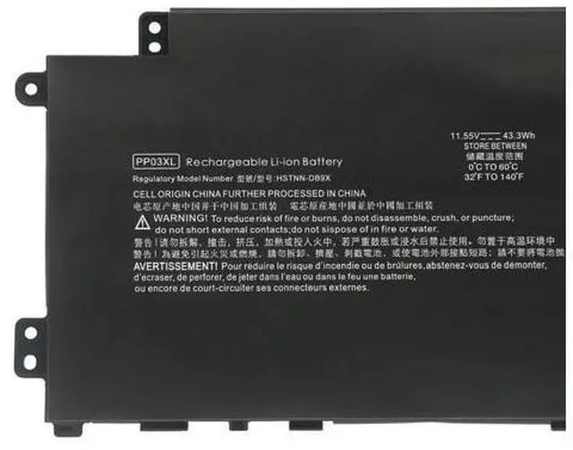 Main image of 43.3Wh PP03XL battery for HP Pavilion 13-BB 14-DV 14-DK