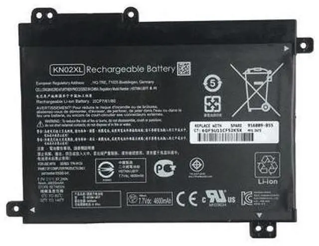 Main image of KN02XL Replacement Battery for HP Pavilion x360 Convertible 11-AD Series Laptops - 7.7V 37.2Wh (4835mAh) 2-Cell, Compatible with HSTNN-LB7R, HSTNN-UB7F, TPN-W124