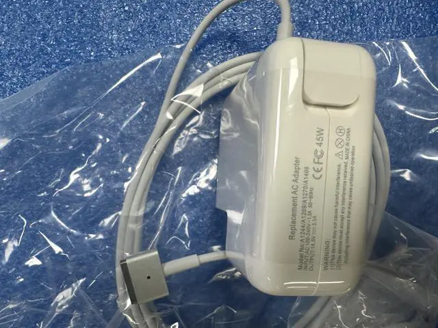 Alt view image 2 of 6 - AC-1545MAG2 45W Compatible AC Adapter for Apple MacBook Air 14.5V 3.1A MagSafe 2 T-Tip Power Charger Replaces A1244 A1269 A1270 A1466 A1435 A1436 A1465