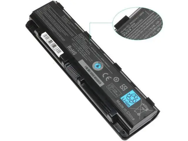 Alt view image 5 of 6 - 10.8V 48Wh 6-Cell Li-ion Battery for Toshiba Satellite C840 C845 C850 C855 C870 C875 L850 L855 Replaces PA5025-1BRS PABAS261 PA5024U-1BRS PA5026U-1BRS PA5023U-1BRS